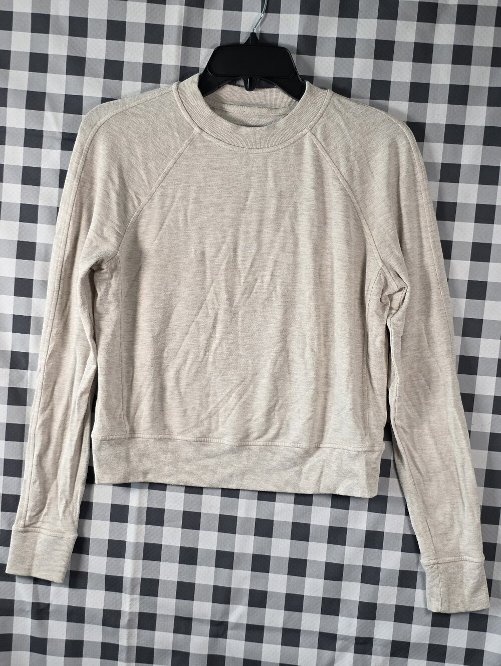 Lululemon Women’s Oatmeal Heather Crewneck Pullover Sweatshirt Long Sleeve M